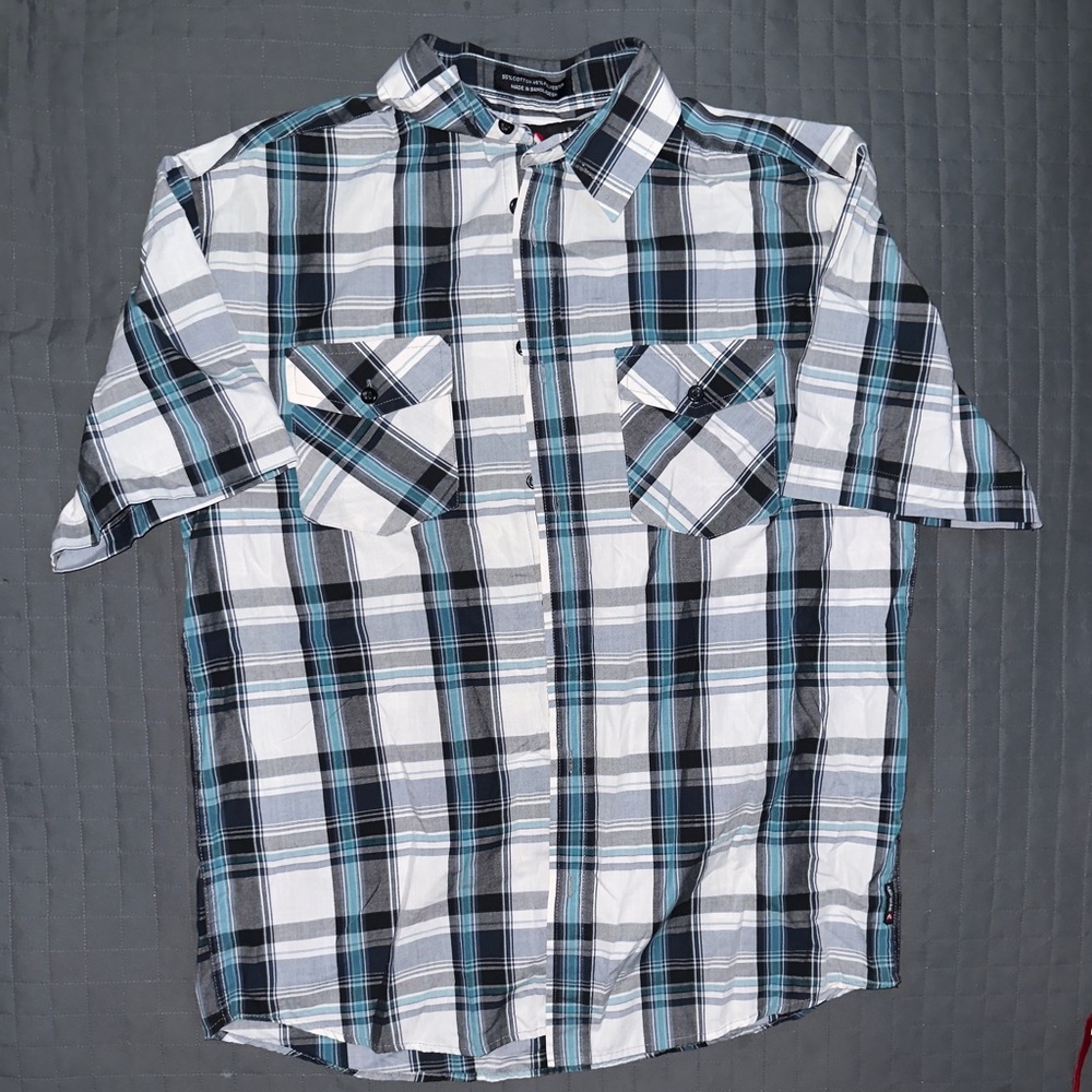Men's Plaid Short Sleeve Shirt